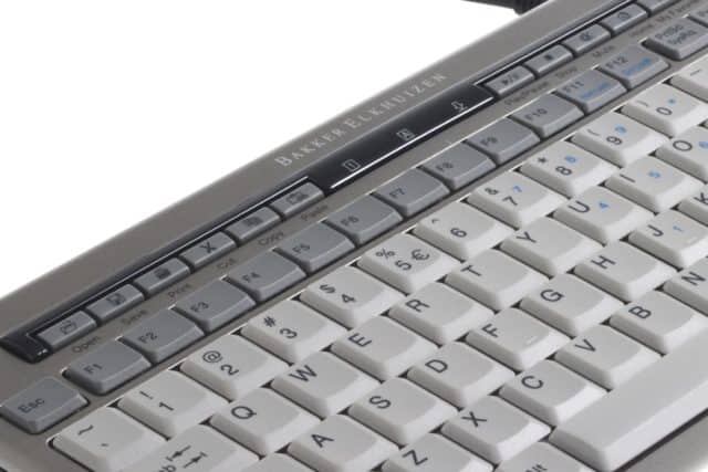 S-Board 840 Compact keyboard with smaller overall width and depth for ease of access