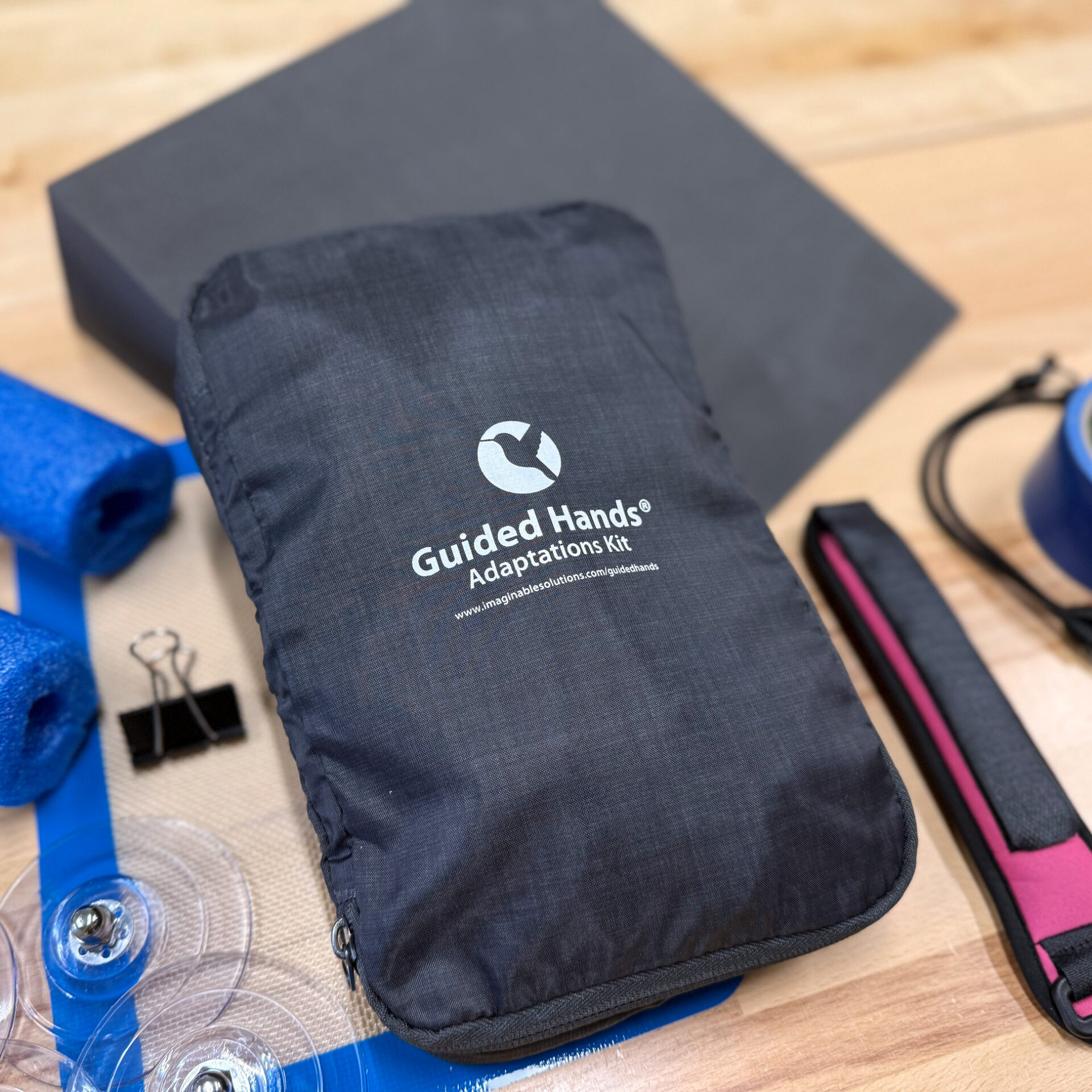 Guided Hands accessories bag.